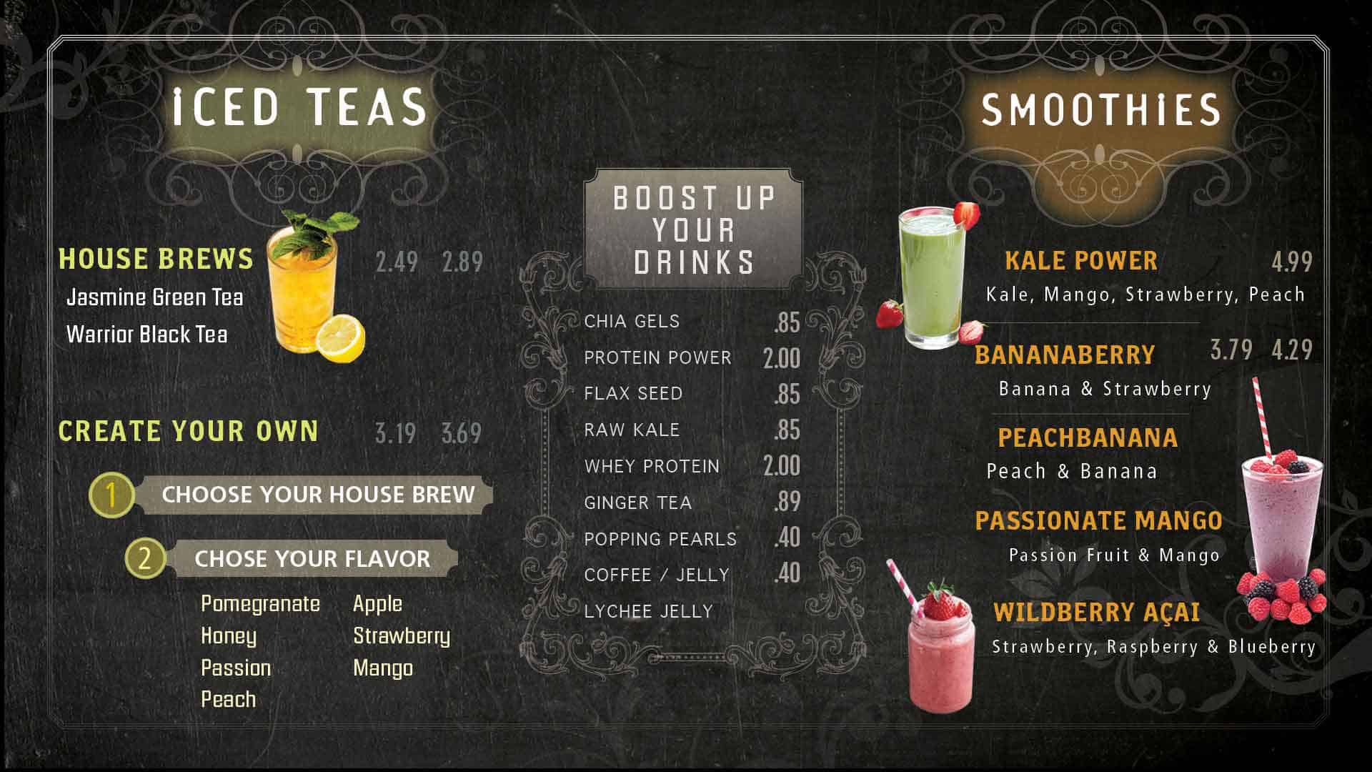 Iced Teas Smoothies 2018