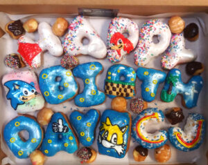 Gaming Social Media Letter Donuts