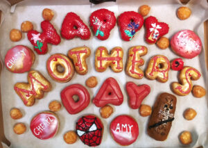 Mothers Fathers Day Custom Letter Donuts