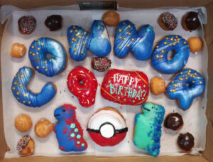 Gaming Social Media Letter Donuts