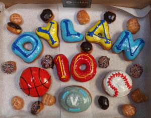 Sports Custom Letter Donuts