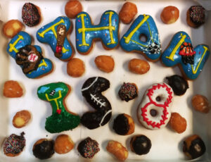 Sports Custom Letter Donuts