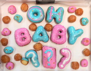 Baby Shower Letter Donuts