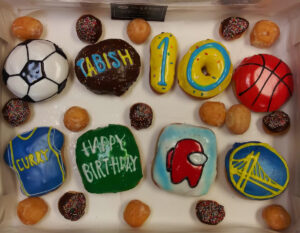 Sports Custom Letter Donuts