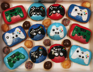 Gaming Social Media Letter Donuts