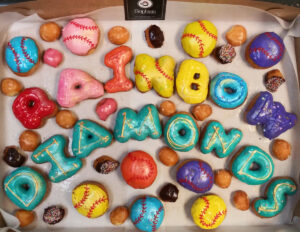 Sports Custom Letter Donuts