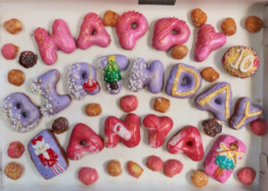 Holiday Seasonal Letter Donuts